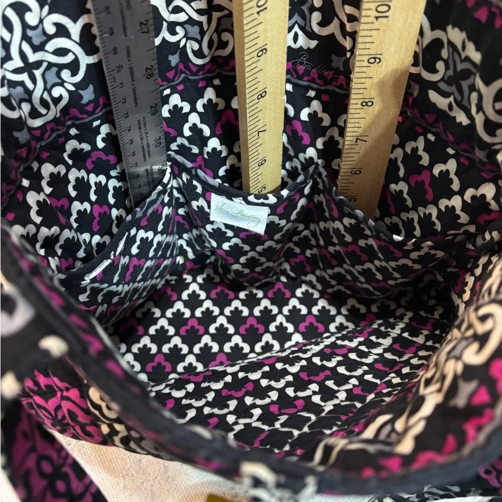 Vera Bradley Canterberry Magenta Toggle Tote/Turnlock Wallet Set